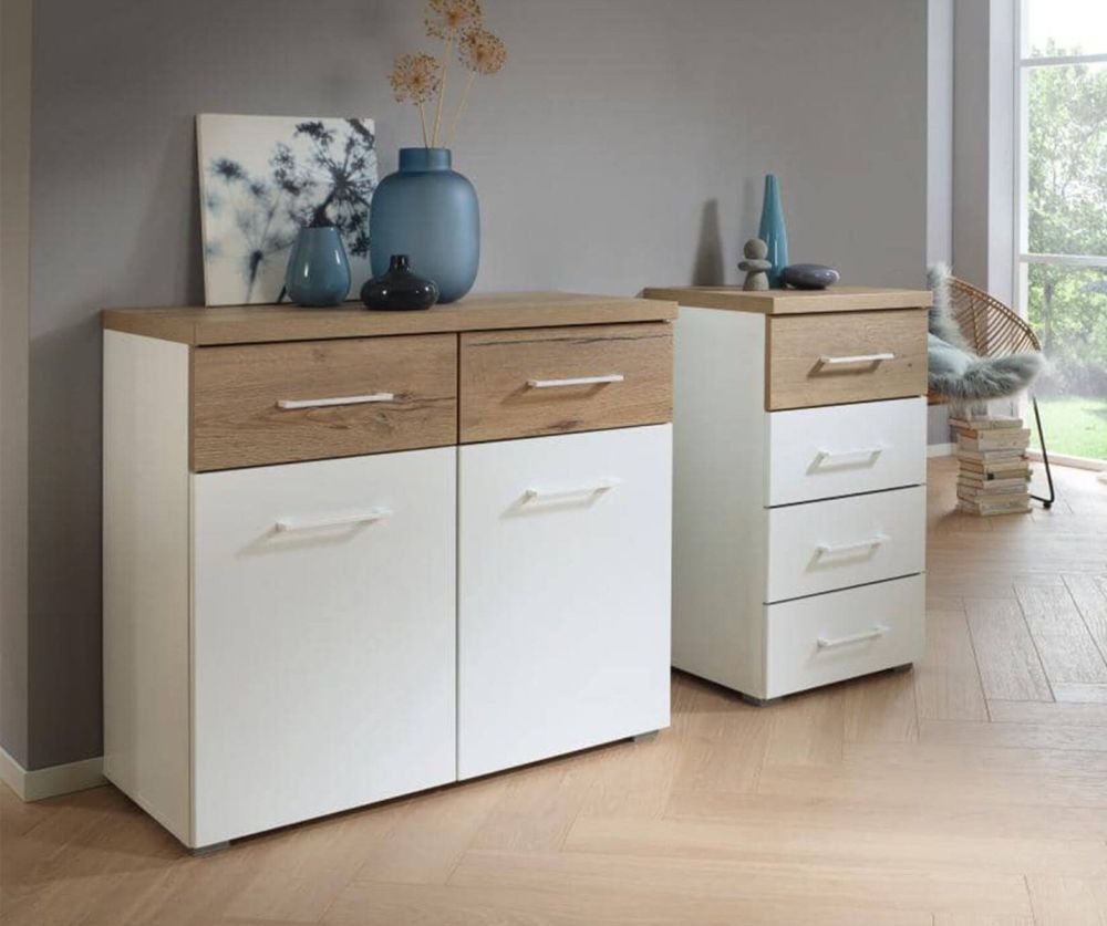 Rauch Winnipeg Alpine White 2 Door 2 Drawer Chest