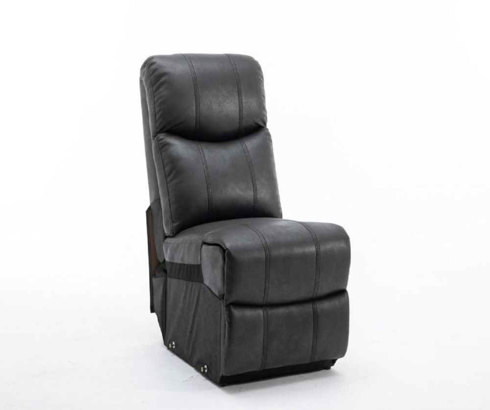 Paris Black Fabric Armless Modular Unit