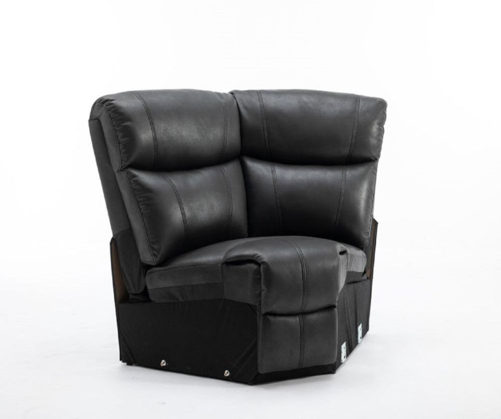 Paris Black Fabric Wedge Corner Unit