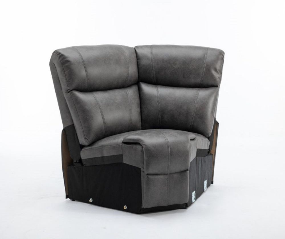Paris Charcoal Fabric Wedge Corner Unit