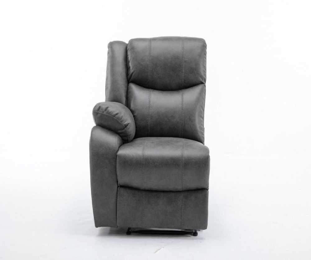 Paris Charcoal Fabric 1 Arm 1 Seater Sofa