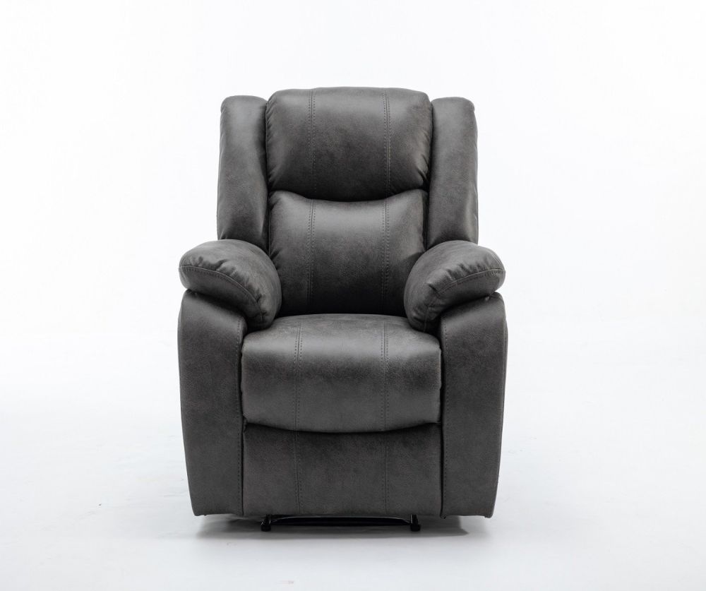 Paris Charcoal Fabric Armchair
