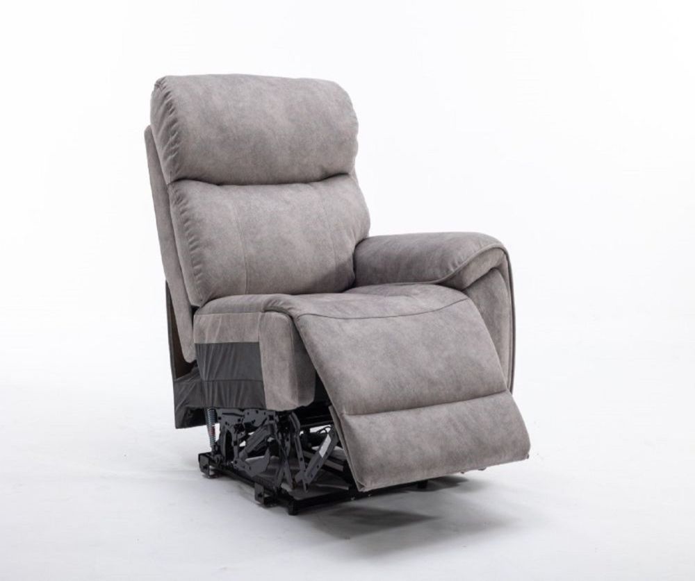 Seville Silver Fabric Recliner 1 Arm 1 Seater Sofa