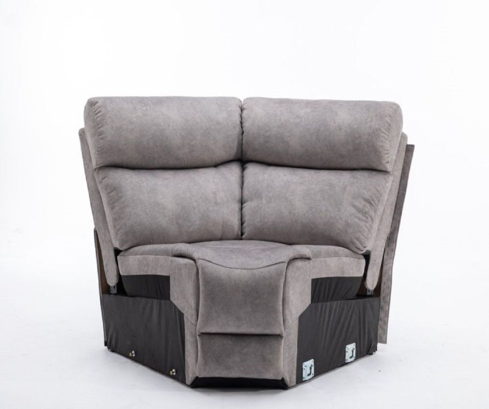 Seville Silver Fabric Recliner Wedge Corner Unit