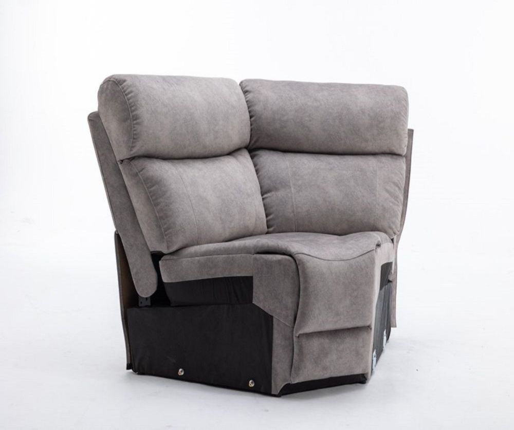 Seville Silver Fabric Recliner Wedge Corner Unit