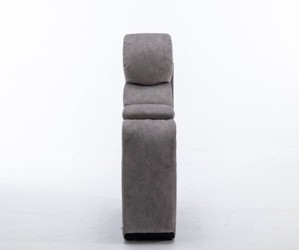 Seville Silver Fabric Recliner Console Unit