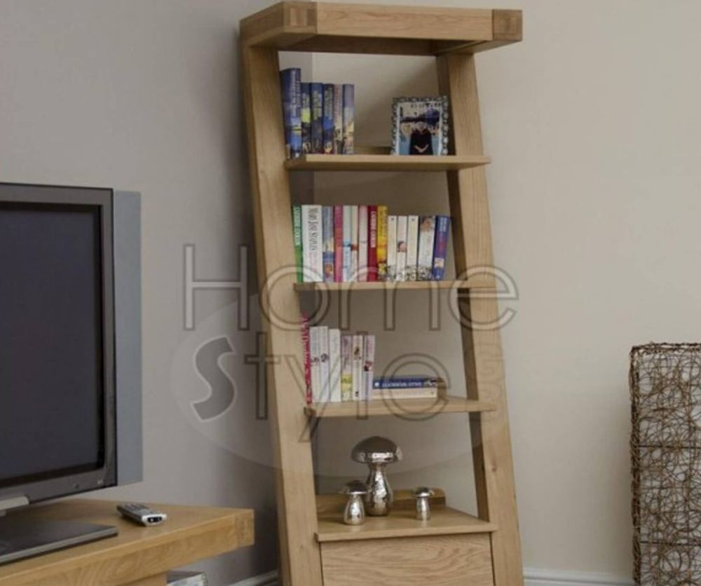 Homestyle GB Z Oak Designer 1 Drawer Narrow Bookcase