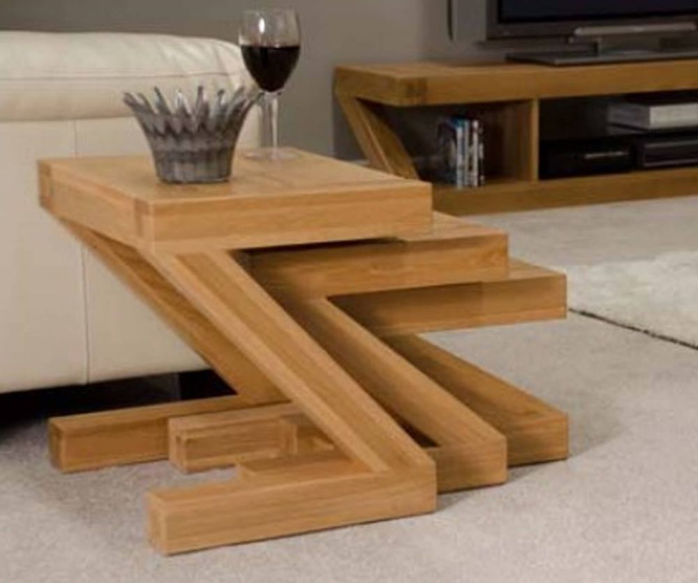Homestyle GB Z Oak Designer Nest of Tables