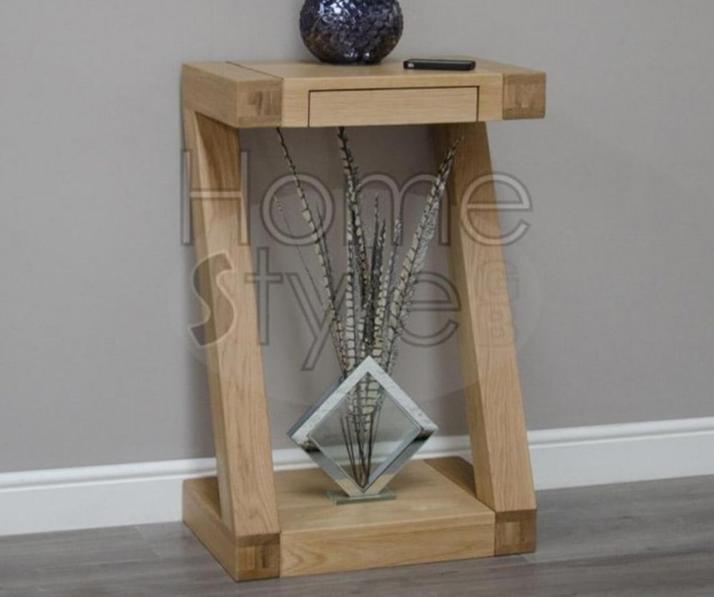 Homestyle GB Z Oak Designer Small Console Table