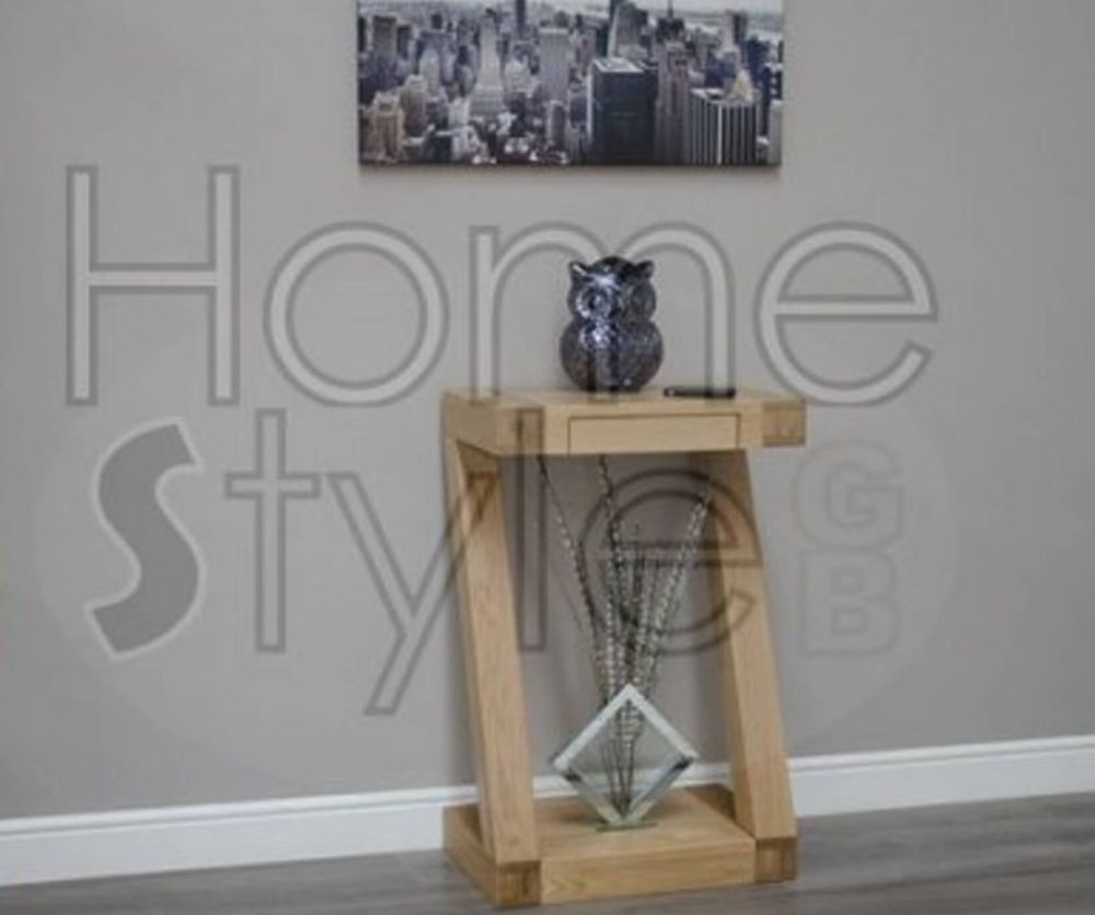 Homestyle GB Z Oak Designer Small Console Table
