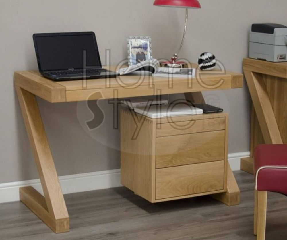 Homestyle GB Z Oak Designer Small Computer Desk
