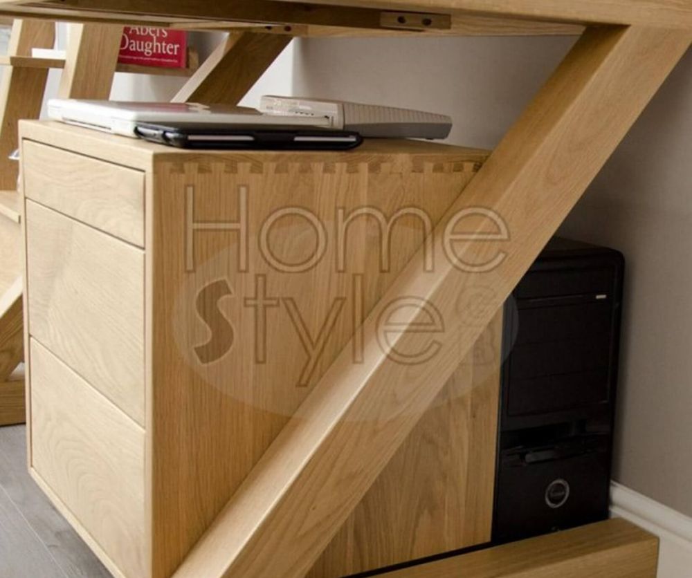 Homestyle GB Z Oak Designer Small Computer Desk