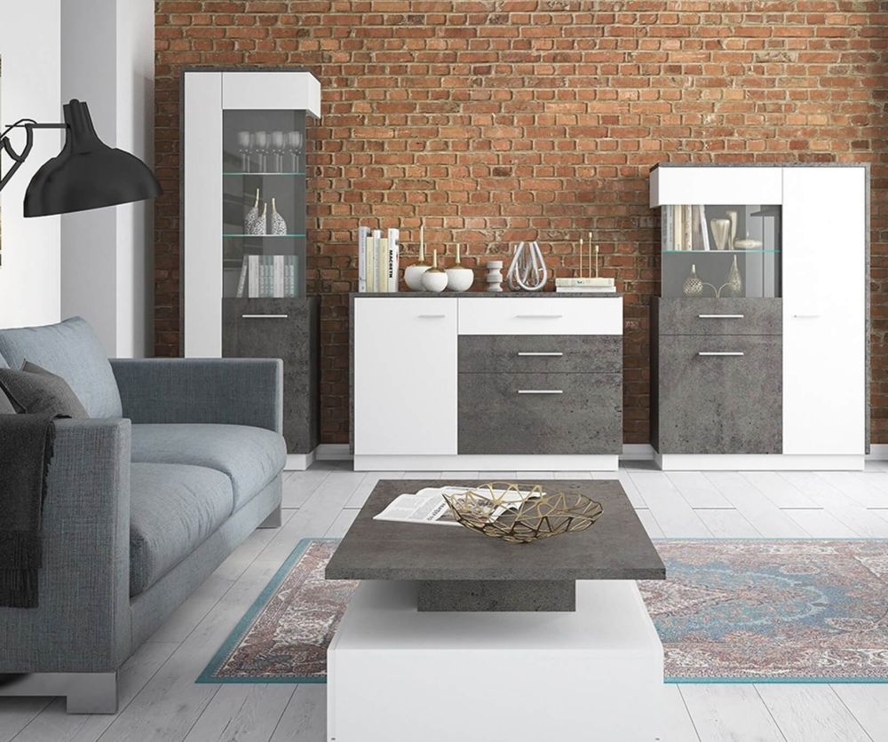 FTG Zingaro Tall Glazed Display Cabinet (RH)